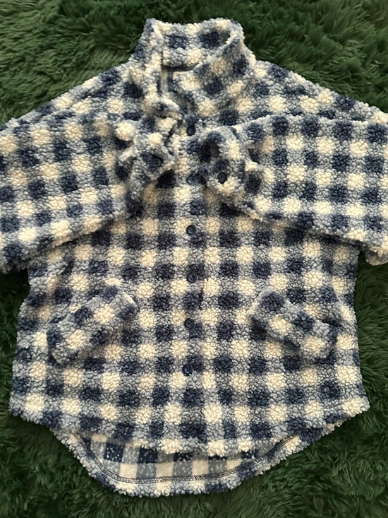 Grace Karin Jackets & Blazers - 3/$25✨ Oversized Grace Karin Navy & Cream Sherpa Shacket Jacket Sz S